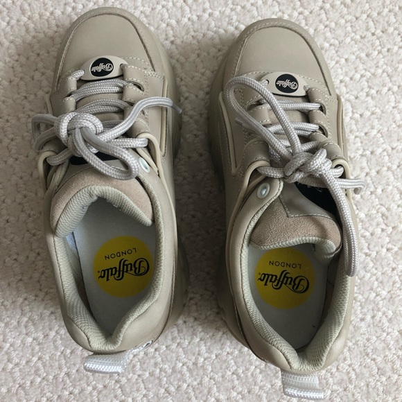 buffalo classic low nubuck leather beige